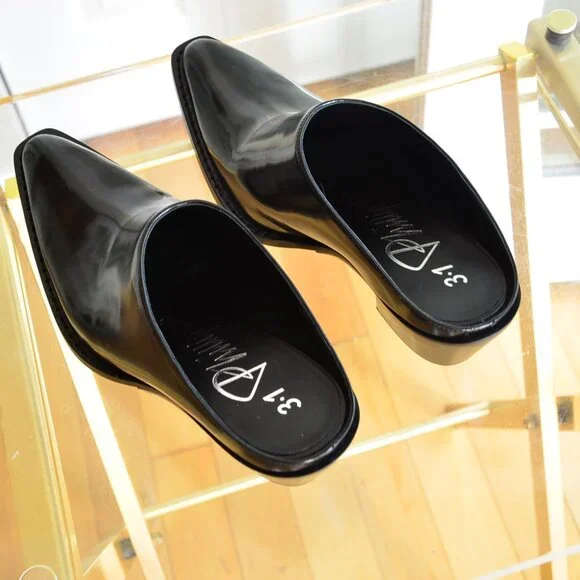3.1 Phillip Lim Black Mules - Picture 2 of 10